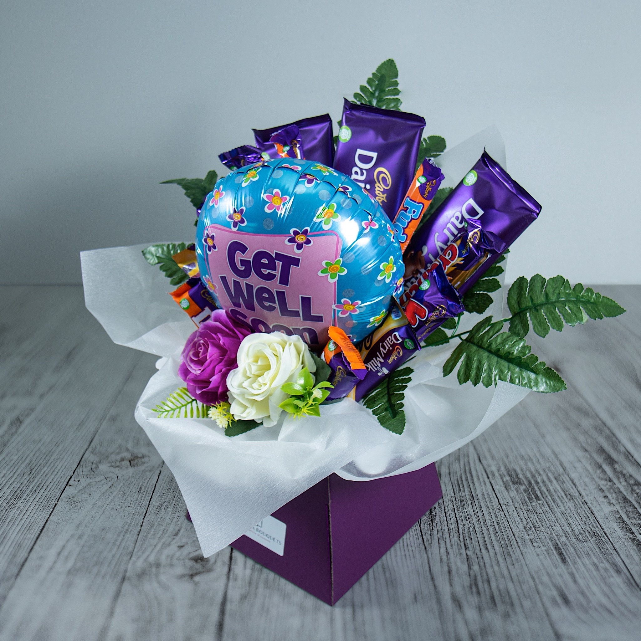 The Get Well Chocolate Bouquet Etsy