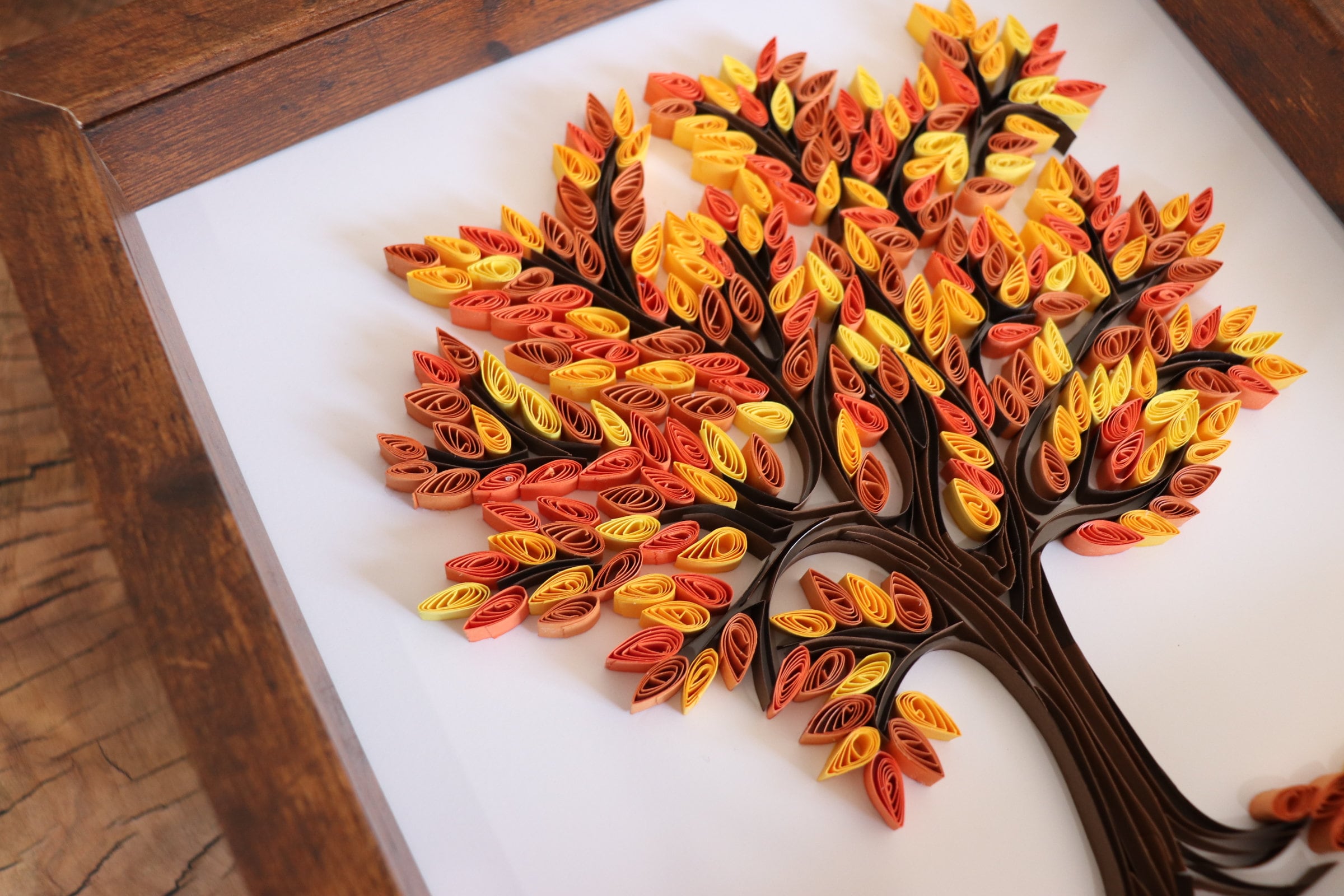 Quilled Paper Art - Wall Decor - Fall Tree/autumn Tree - Anniversary ...