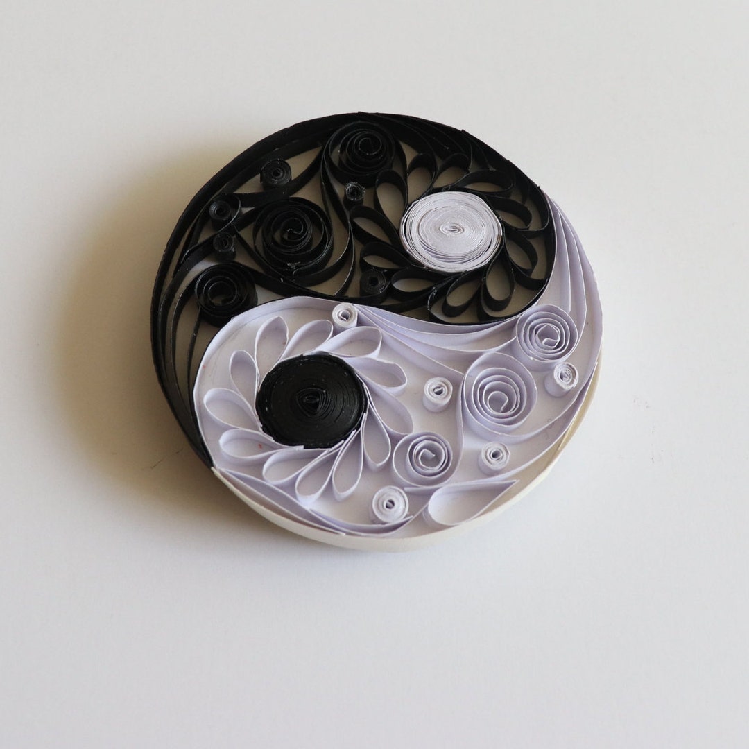 Quilled Art Yin Yang Fridge Unique Gift love Gifthandmade