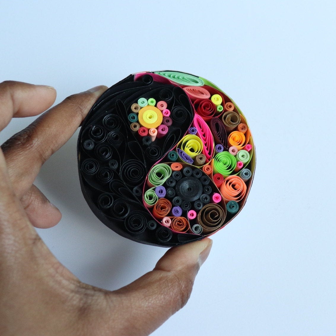 Quilled Art Yin Yang Fridge Unique Gift love Gifthandmade