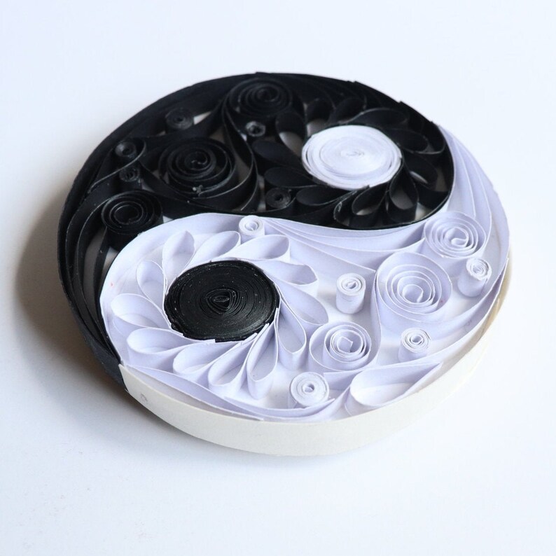 Quilled Art Yin Yang Fridge Unique Gift love Etsy