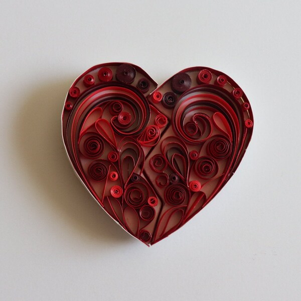 Quilled Art - Mend Broken Heart- Fridge Magnets- Unique Gift -Love Gift-Handmade Magnet-Quilled Heart-Paper Gift,Special Occasion Day Gift