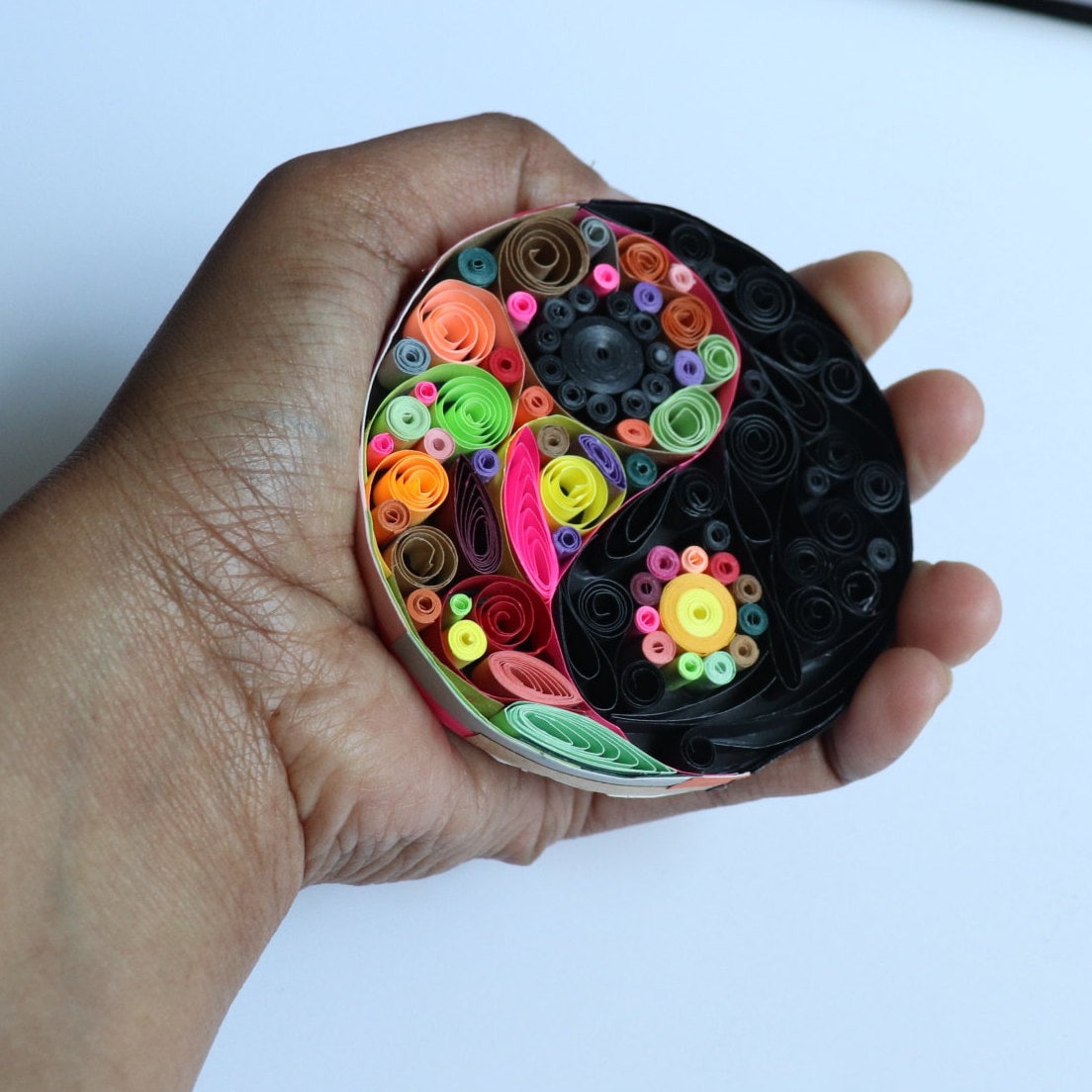Quilled Art Yin Yang Fridge Unique Gift love Gifthandmade