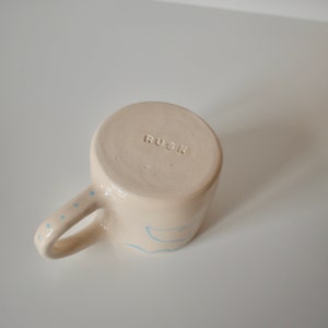 Handmade stoneware mug dolphin mug pottery greek image 4