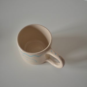 Handmade stoneware mug dolphin mug pottery greek image 7