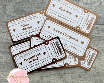 Customisable Love Coupons | Fun Romantic Gift for Him or Her