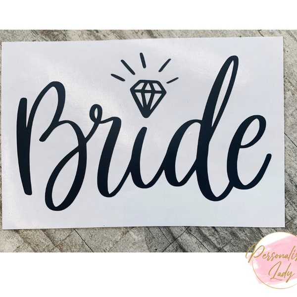 Bride Decal| Bridal Party Gift| Put on a Scrapbook | Wedding Gift Ideas |  Vinyl Decal