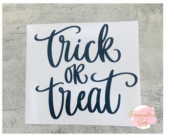 Trick or Treat Halloween Decal DIY Halloween Decoration