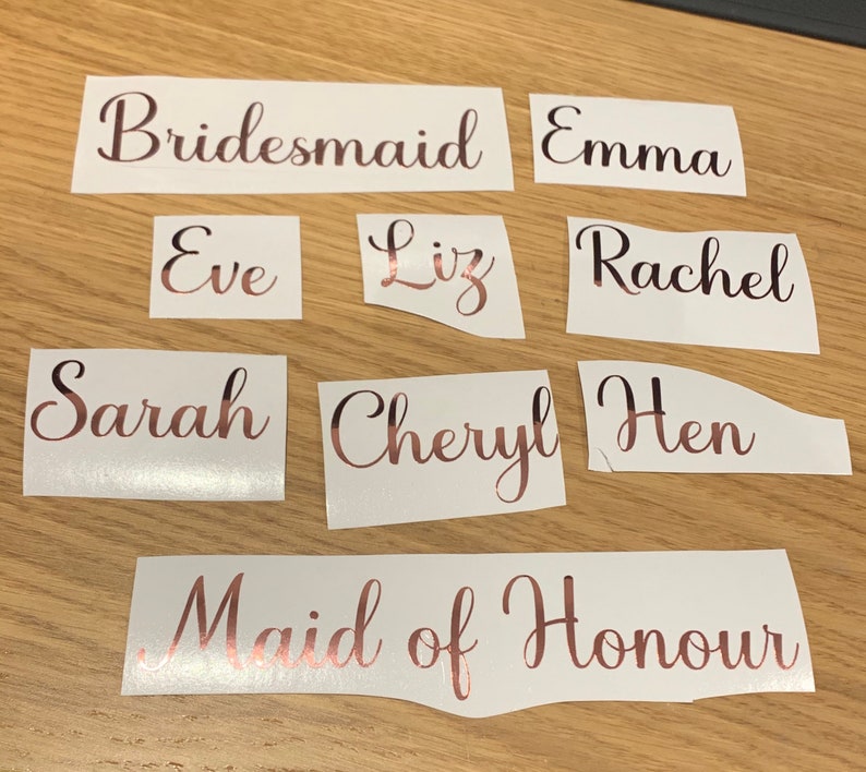 Personalised Sticker Labels Custom Vinyl Decal Words Choose Etsy UK