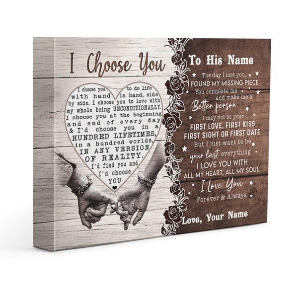 Canvas Husband and Wife Etsy