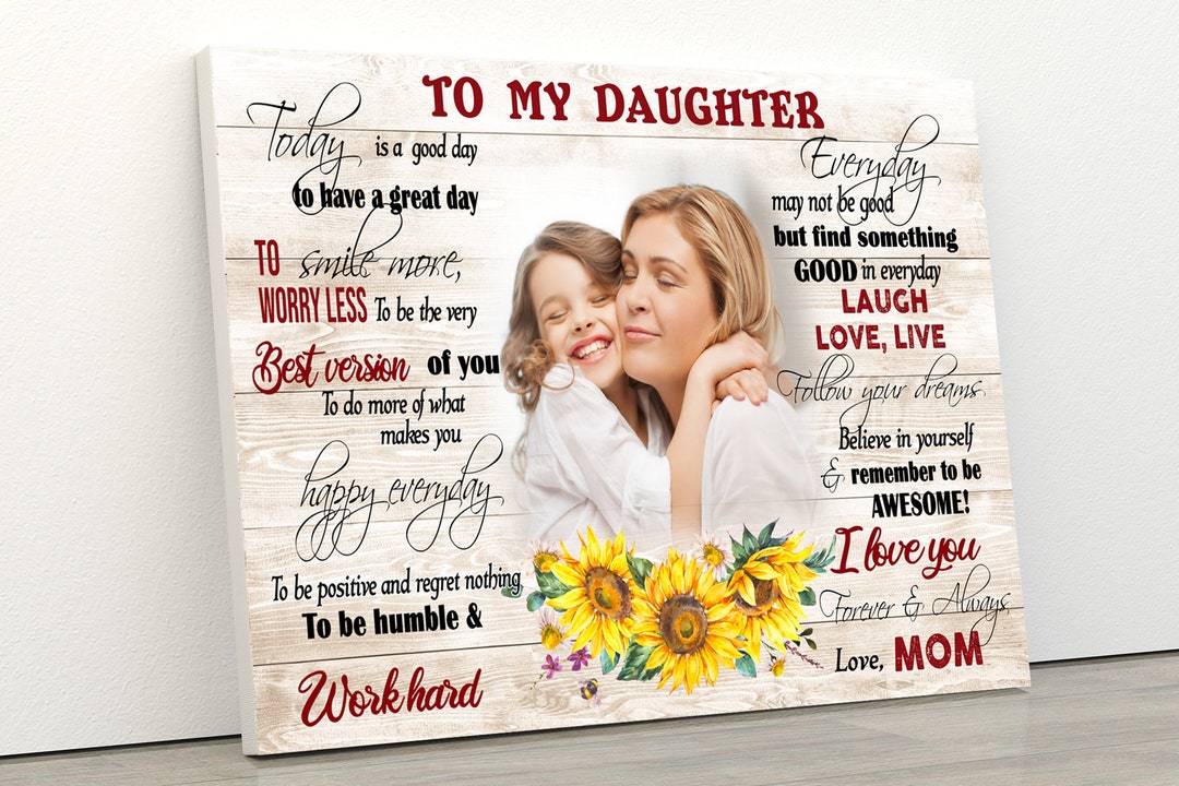 Personalized Gifts for Daughter From Mom Canvas to My Etsy