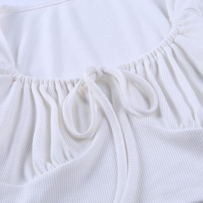 Nara bustier long sleeved top in white/pink y2k vintage | Etsy