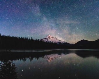 Mt. Hood, Lost Lake, Milky Way, Astrophotography