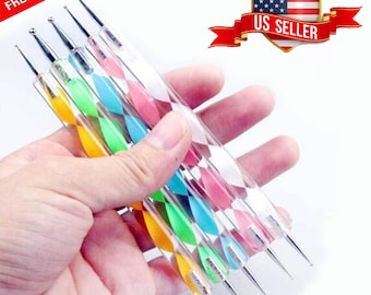 Nail Art Dotting Tool 5pcs/sets Nail Point drill pen
