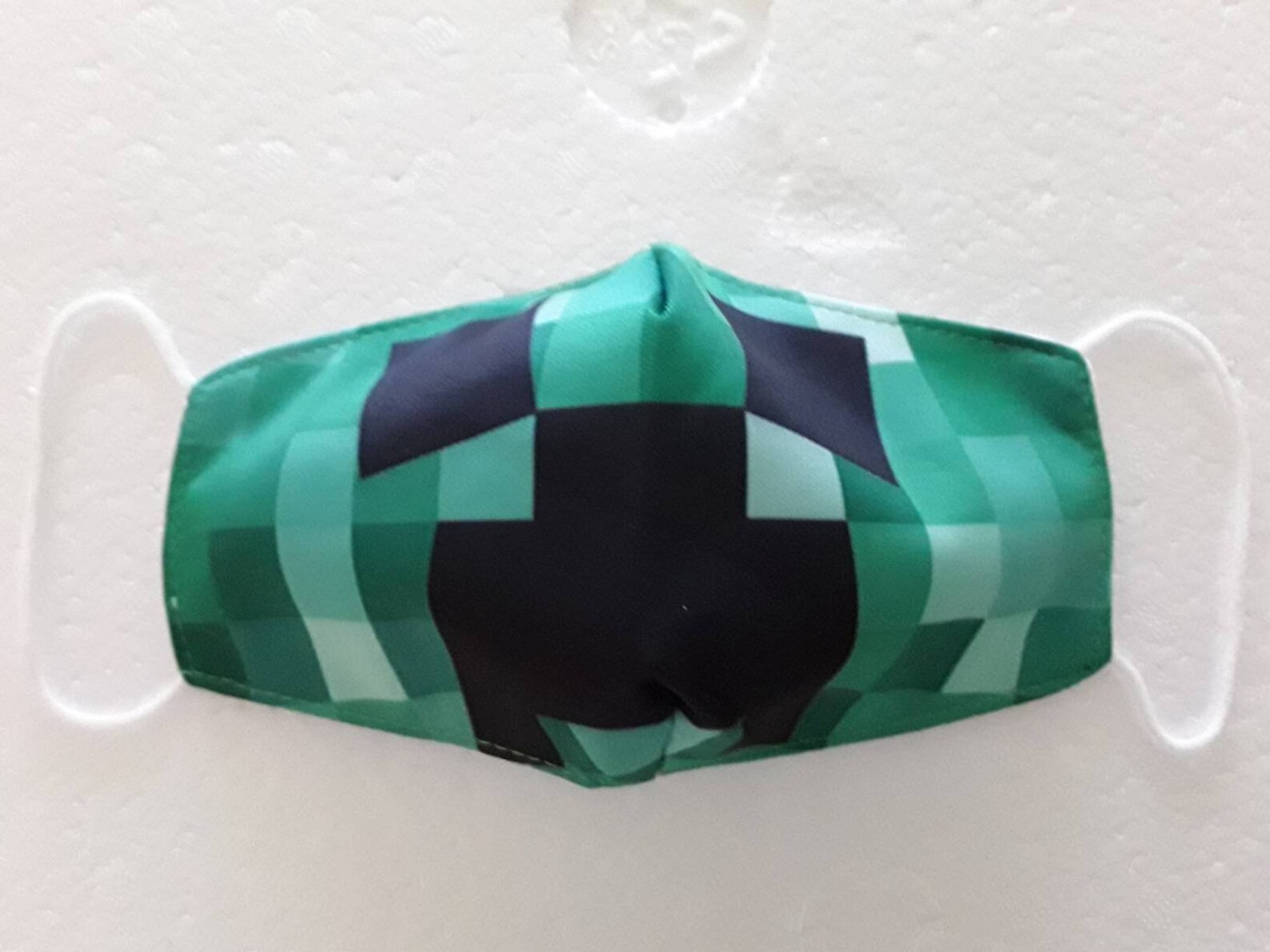 Creeper Minecraft kids mask Washable Reusable 100% cotton | Etsy