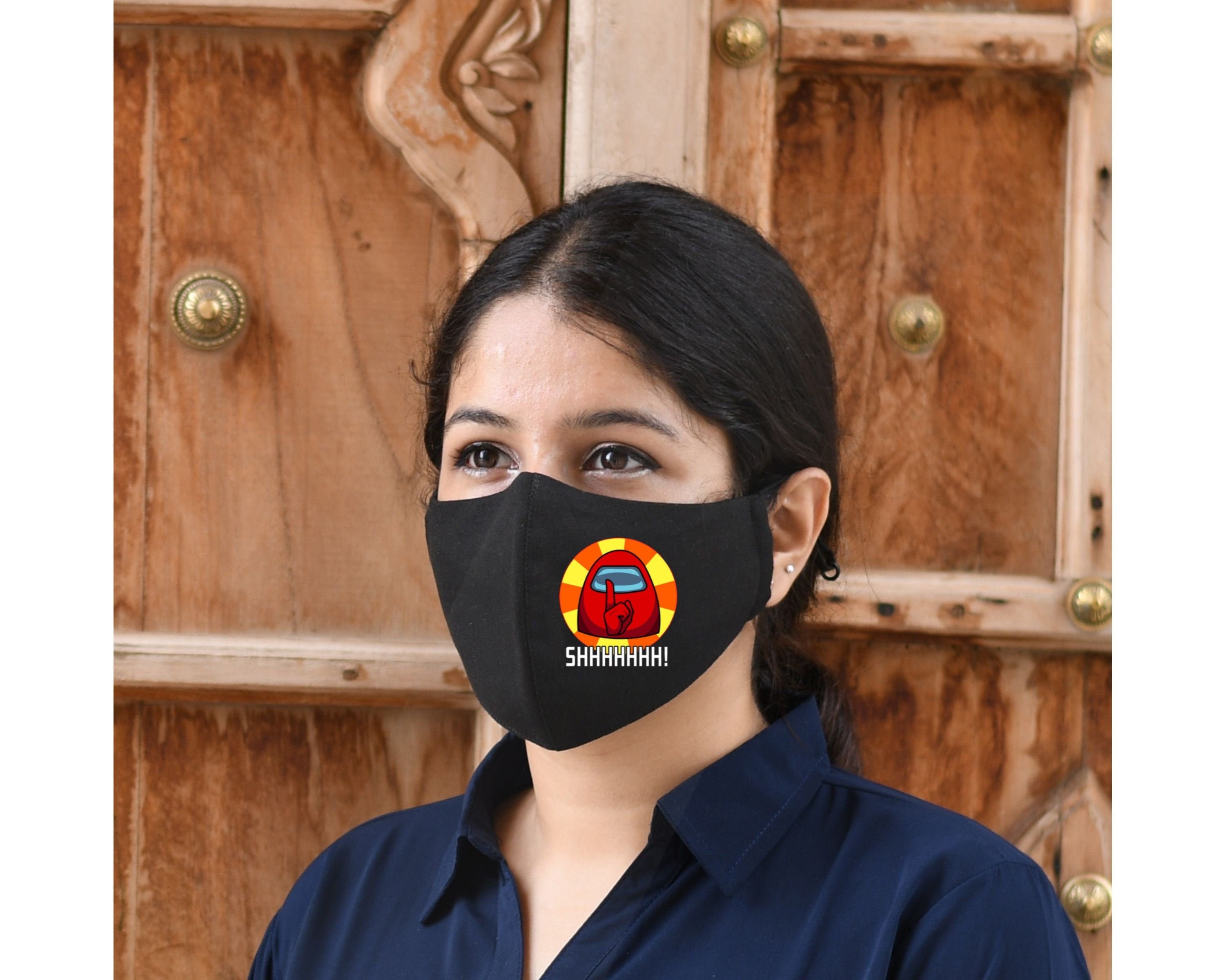 AMONG US Face Mask Color Unisex Among Us Game Face Mask Etsy