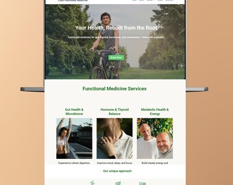 Functional Medicine Website, Wellness Clinic Theme, Health Website Theme, Holistic Website, WordPress Theme, Website Wordpress Template