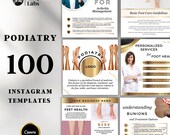 Podiatry Instagram Template, Podiatrist Instagram Marketing, Editable Canva Template, Instagram Post and Stories, DIY File, Instant Download