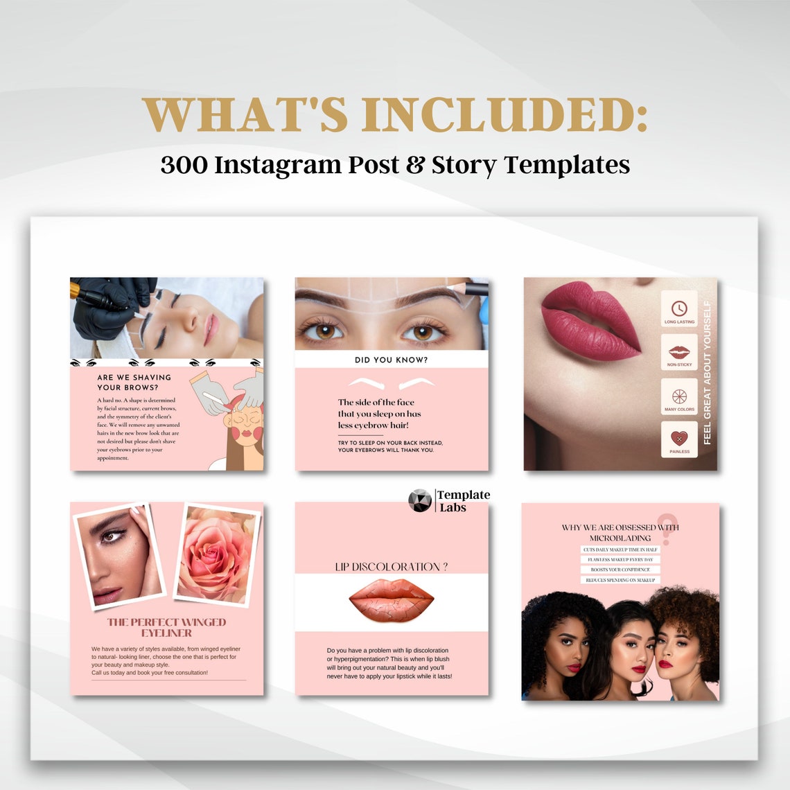 PMU Instagram Post Microblading Instagram Template Lip Blush - Etsy