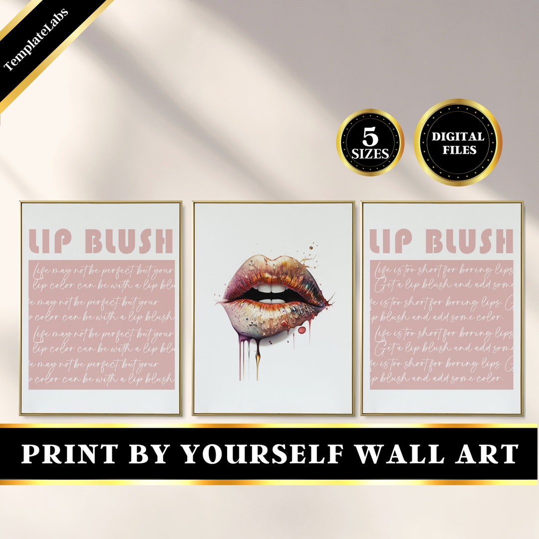 Lip Blush Poster, Permanent Makeup Poster, Permanent Makeup Decor
