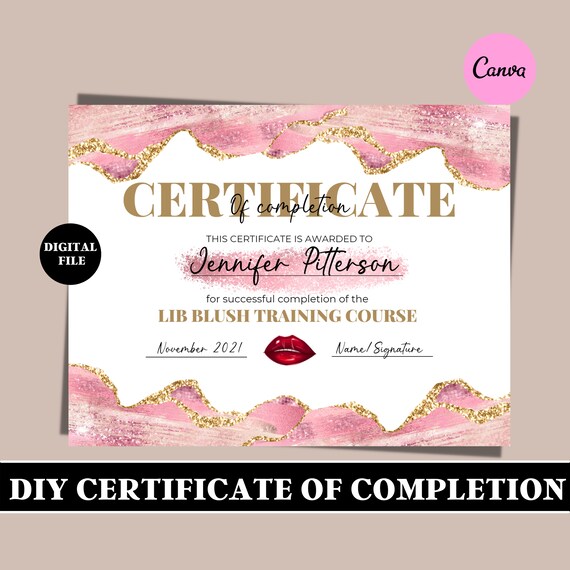 Lip Blush Training Lip Blush Certificate Certificate of Etsy