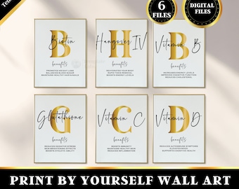 IV Therapy Poster, IV Hydration Poster, IV Infusion, Iv Drip Therapy, Printable Wall Art Decor, Set of 6 Prints, Digital Download, 5 size