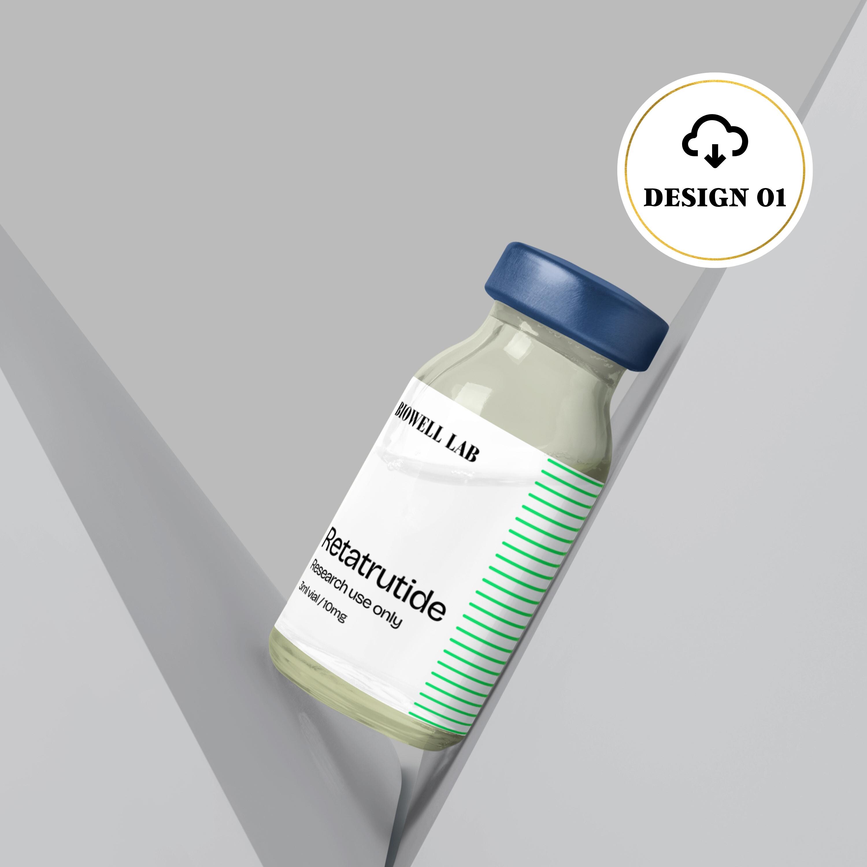 Reta Label Reta Label Template, Vial Label Template, Printable Label, Editable ...
