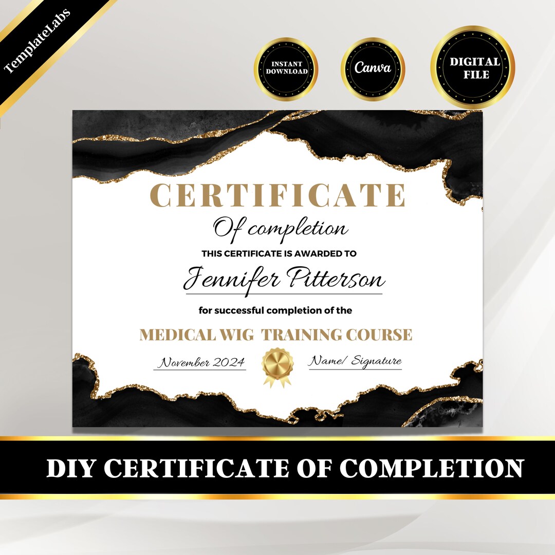 Medical Wig Certificate, Cranial Prosthesis, Hair System, Certificate