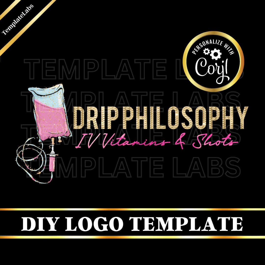 IV Hydration Logo, IV Therapy Logo, Iv Drip Business, Iv Infusion ...