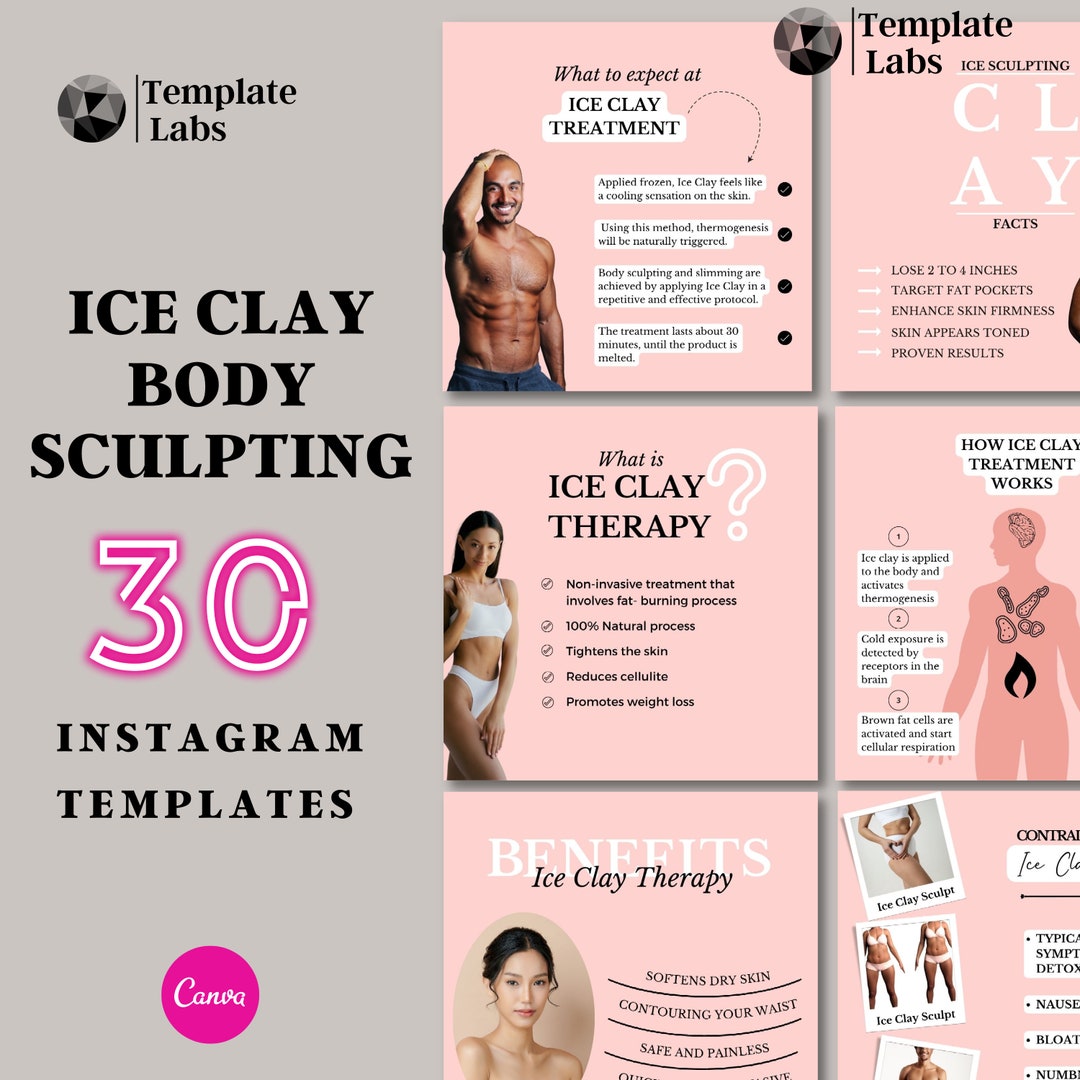 Ice Clay Body Sculpting Body Sculpting Clay Instagram Post Etsy