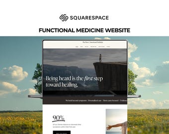Functional Medicine Website Template, Integrative Medicine Template, Naturopath Website, Holistic Health Template, Squarespace Website