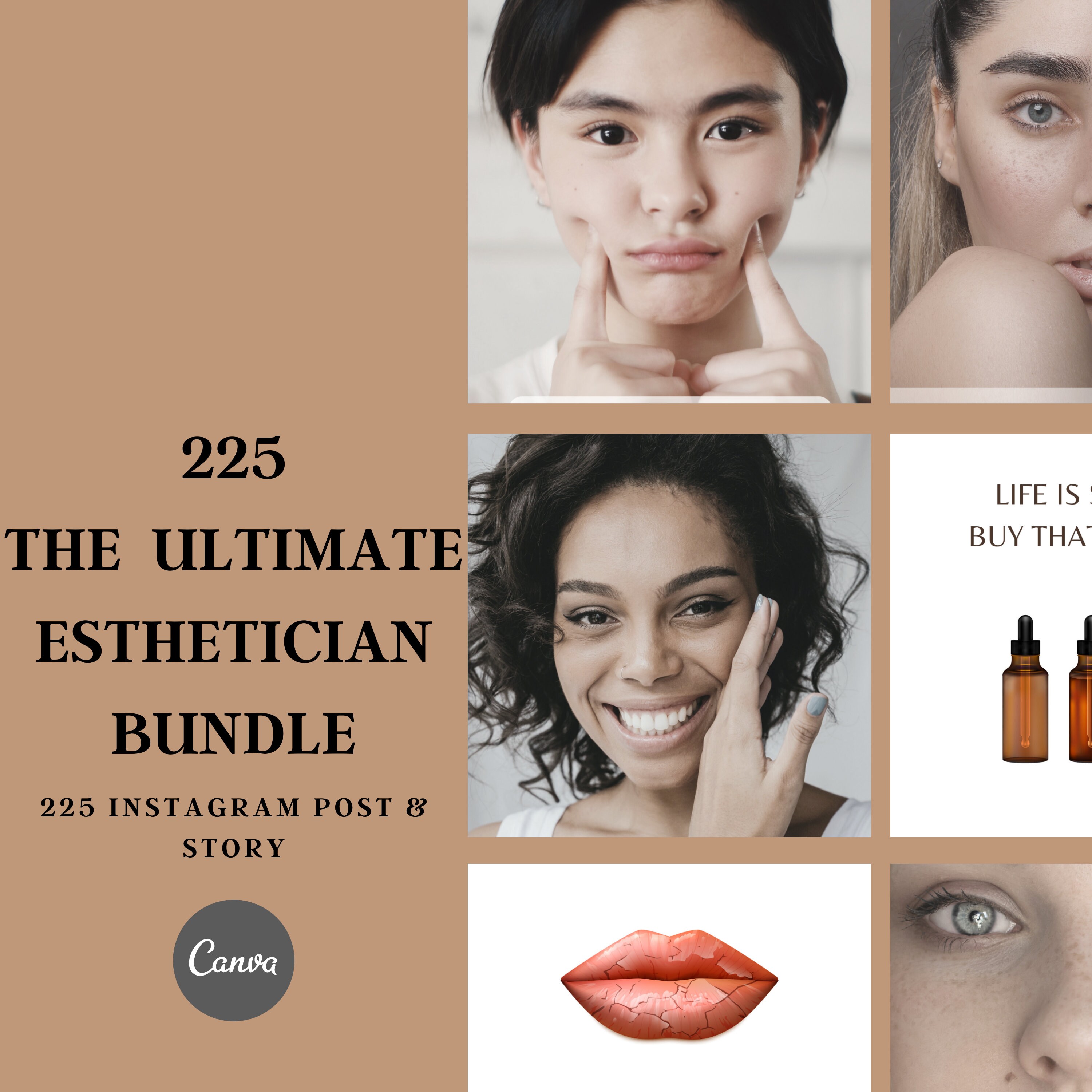 Esthetician Social Media Post Skincare Templates Botox and - Etsy