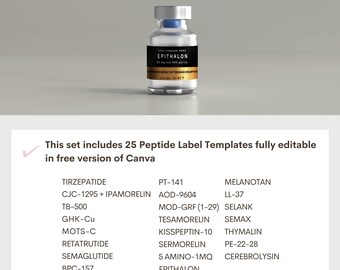 melanotan uk paypal 2 spray 10 mg Peptide Label Template, Printable Label,