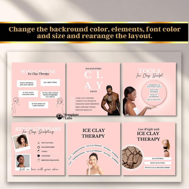 Ice Clay Body Sculpting Body Sculpting Clay Instagram Post Etsy