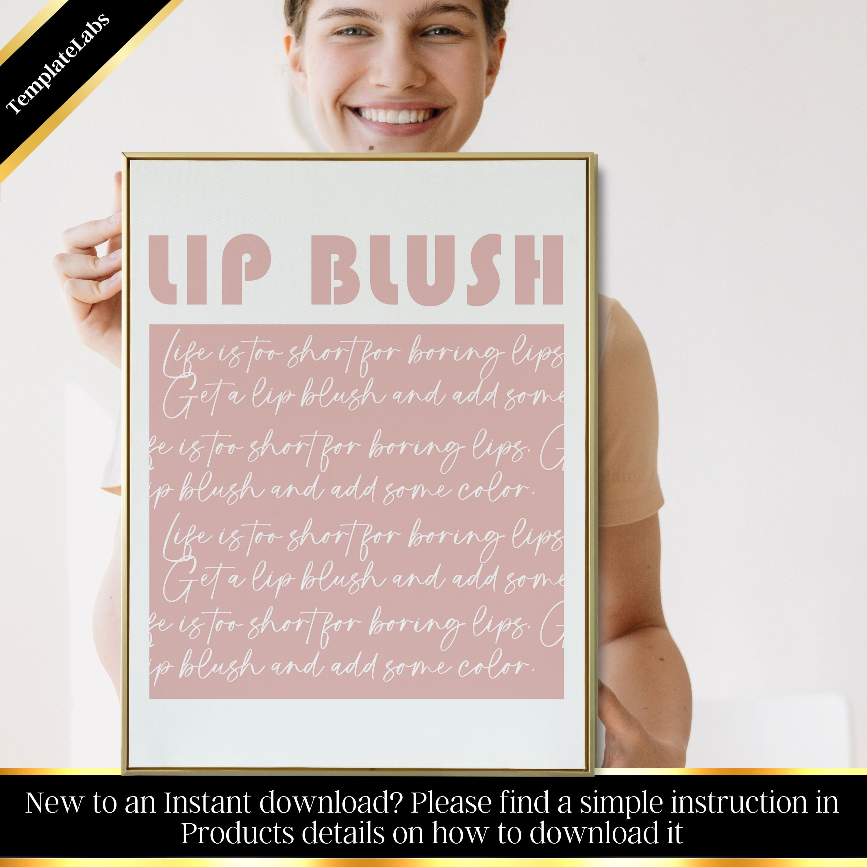 Lip Blush Poster Permanent Makeup Poster Permanent Makeup Etsy