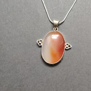 925 Collier en argent sterling d’argent d’opal argenté