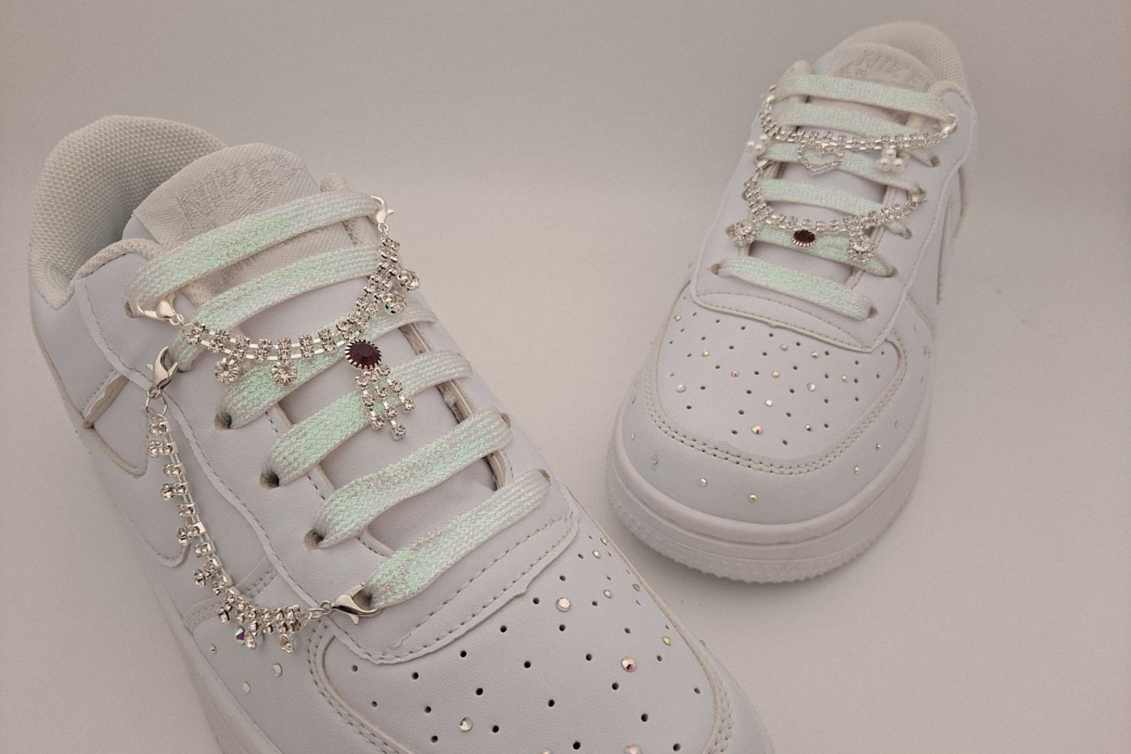Bling Diamond Shoelace Accessories Cute Lace Locks Custom Af1 Etsy