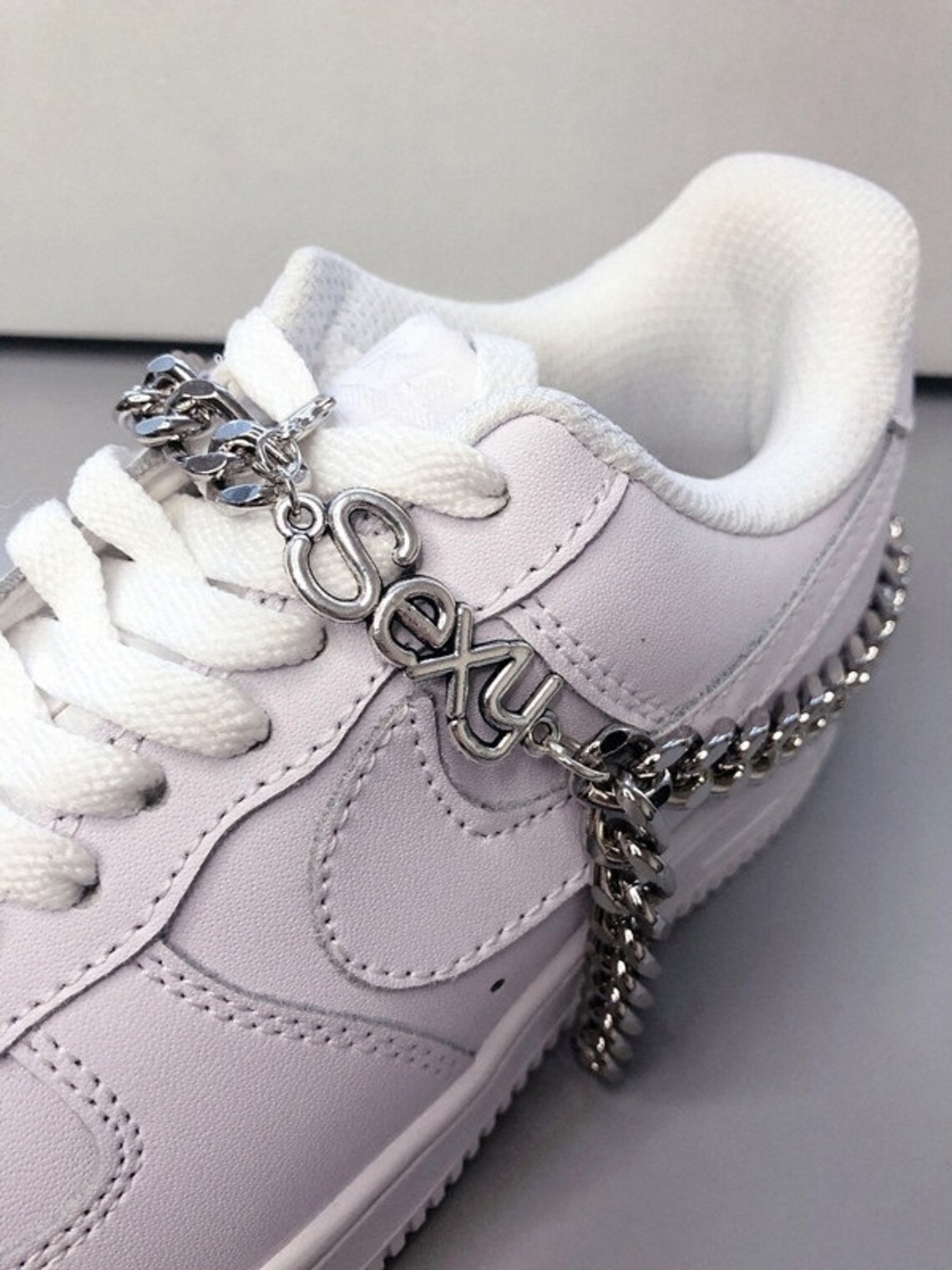 Shoelace chain for custom af1 shoes accessory shoe laces pins Etsy