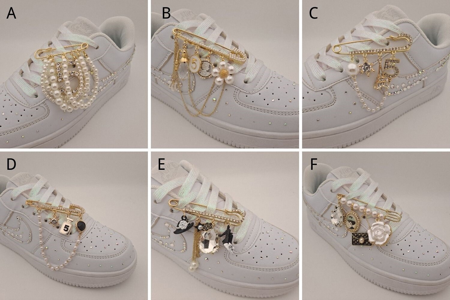 Shoelace accessories custom af1 shoes pins air force 1 Etsy