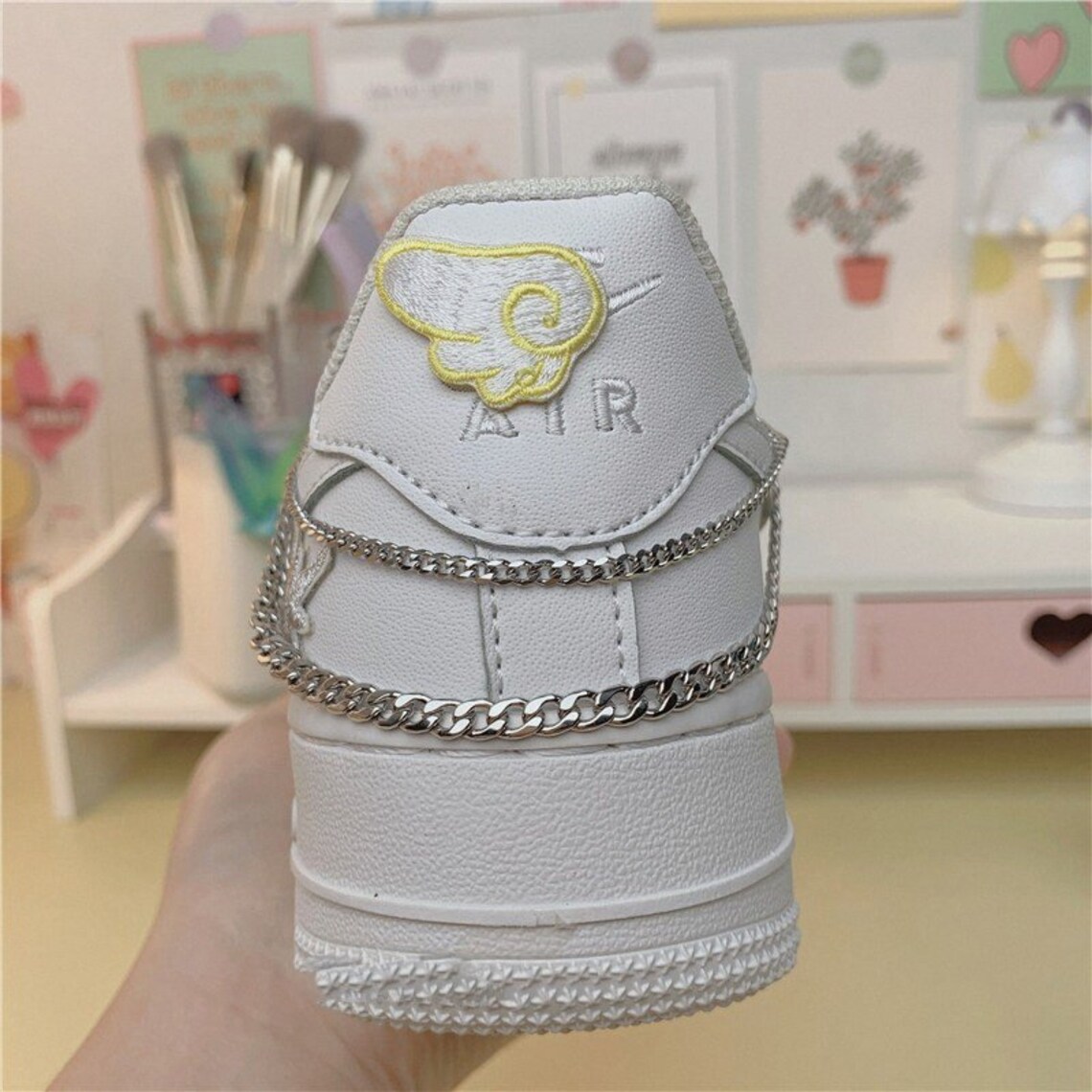 Af1 shoelace chain sneaker charms shoes accessory pins air Etsy