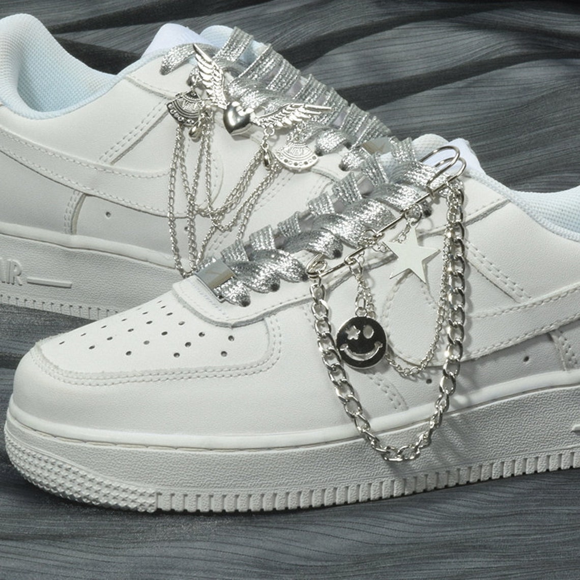 Shoelace accessories custom af1 shoes pins air force 1 Etsy
