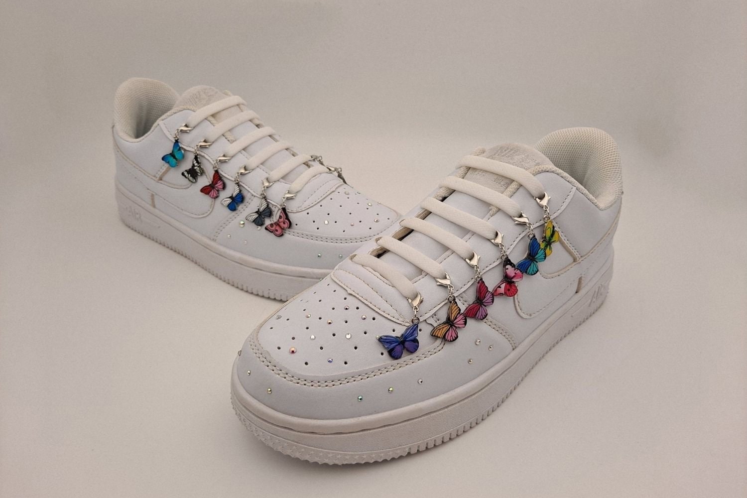 Butterfly Custom Af1 Shoes Accessory Shoelaces Pins Air Force Etsy