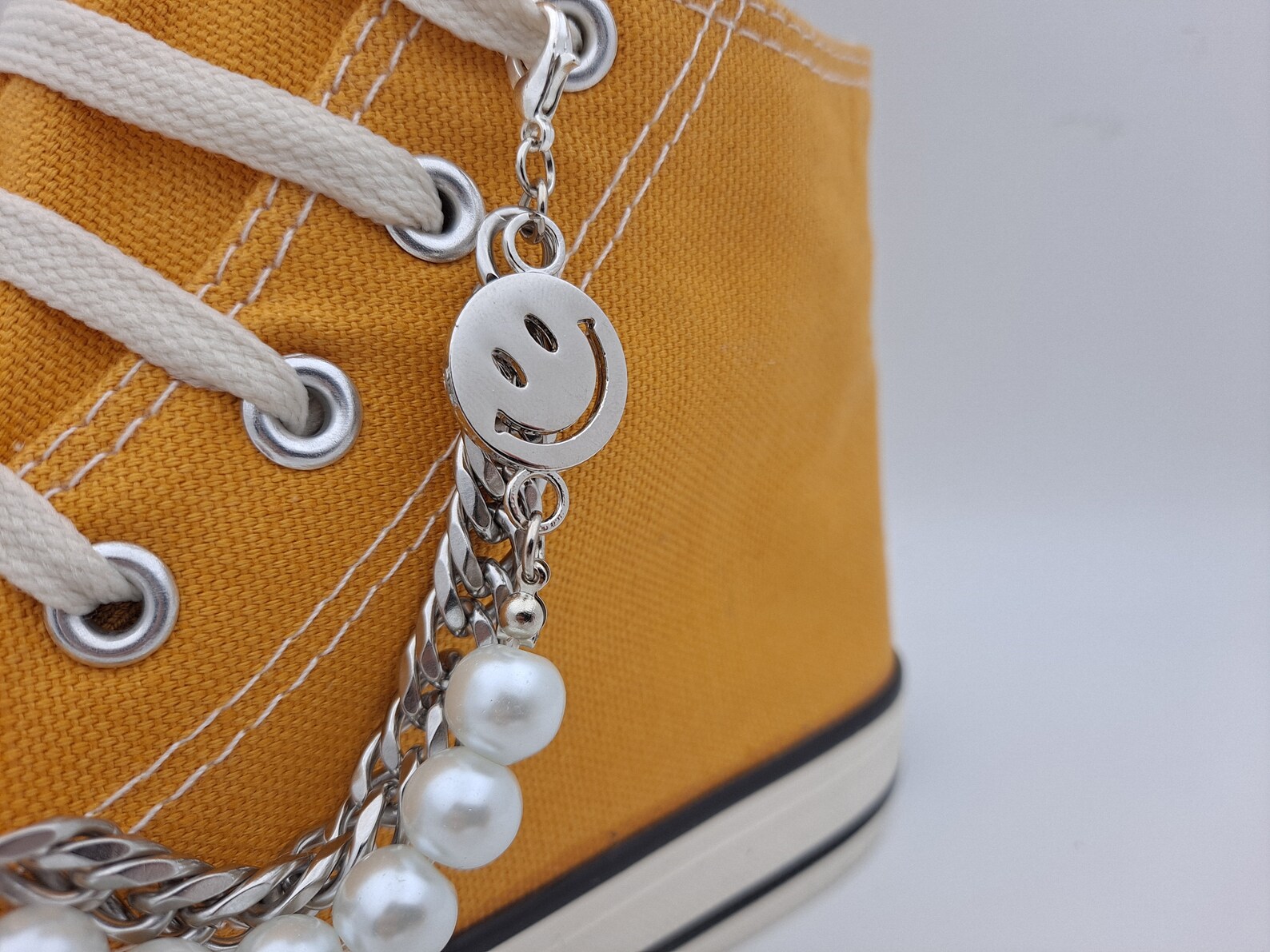 Smiling chain Shoelace accessories custom af1 shoes pins air Etsy