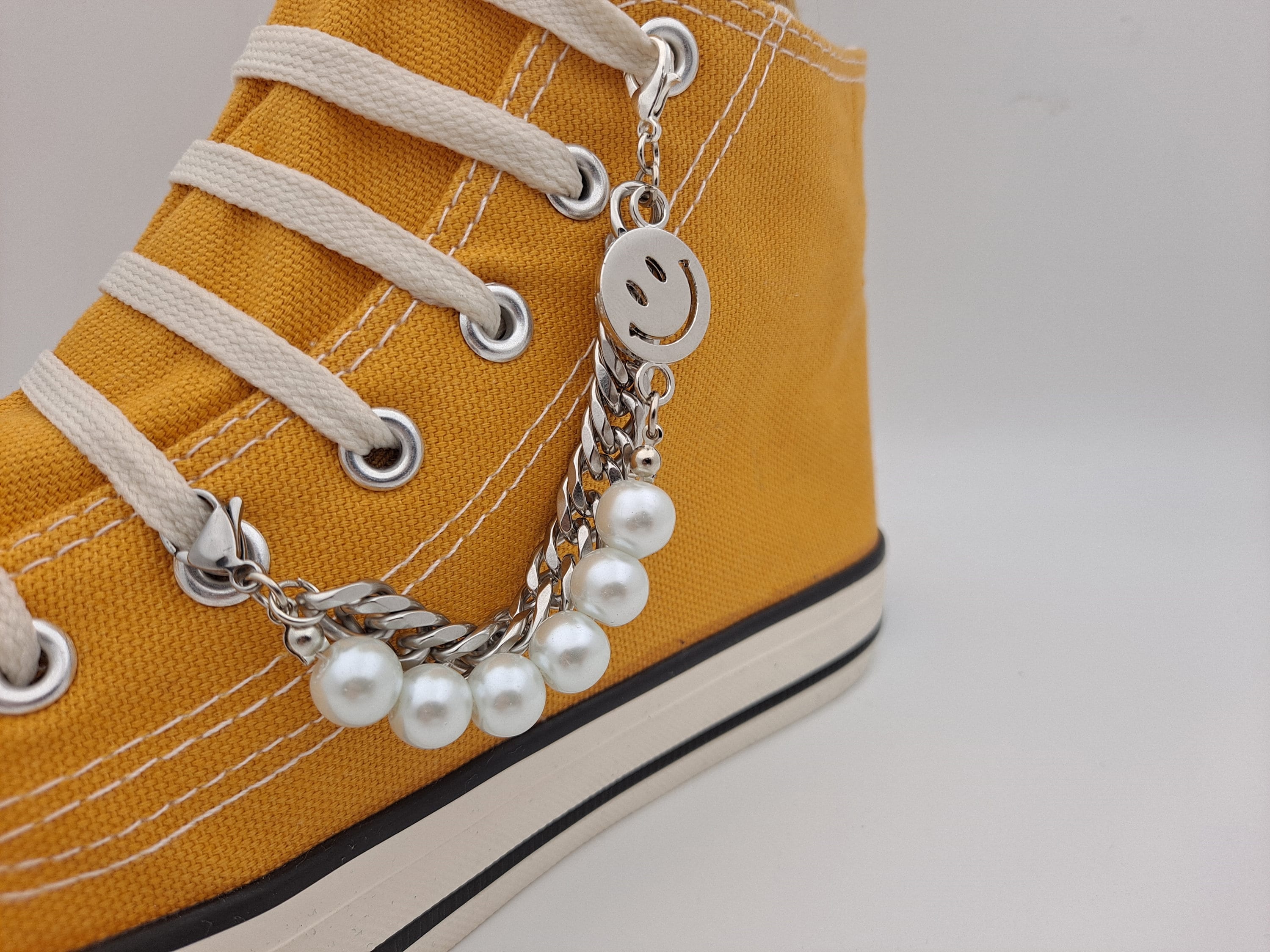 Smiling chain Shoelace accessories custom af1 shoes pins air Etsy
