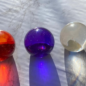 Crystal ball - Hand-made resin-cast decoration/accent/paperweight