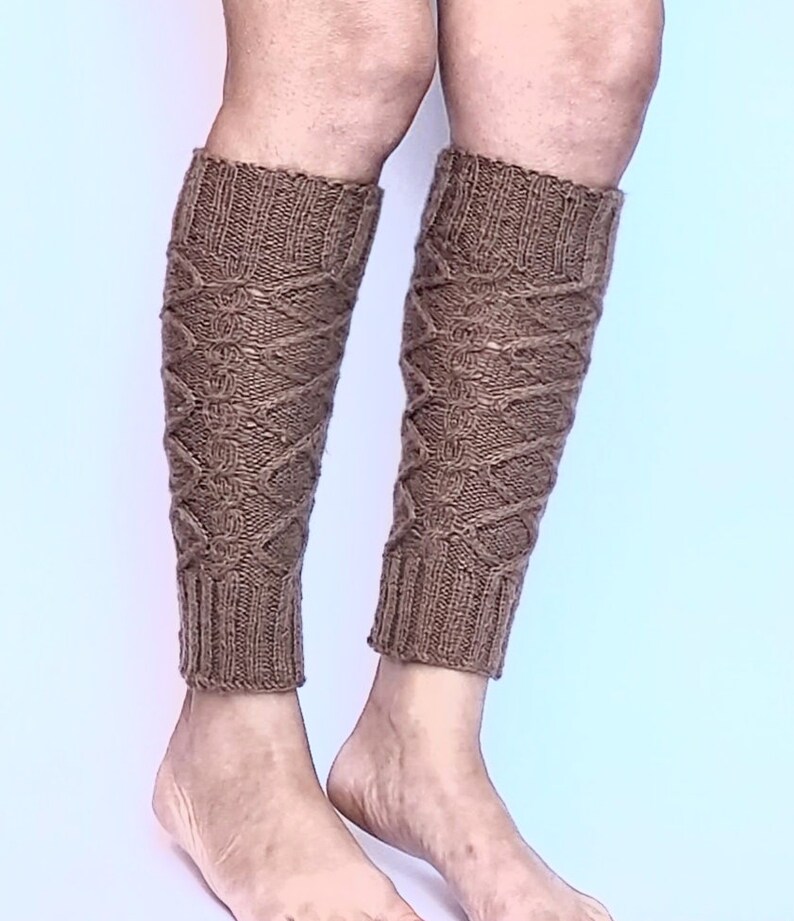 Leg Warmers Women Brown Leg Warmers Hand Knitted Leg Warmers Etsy