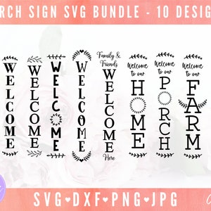 Porch Sign Bundle SVG, Farmhouse Bundle SVG, Farmhouse Sign svg, Welcome Sign svg, Welcome Porch Sign svg, Home Sign Bundle svg,Sign Making
