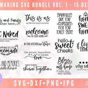 Sign Bundle SVG, Sign Svg Bundle, Sign Making Bundle, Farmhouse svg, dxf & png instant download, Farmhouse SVG Bundle, Home Sign Bundle SVG