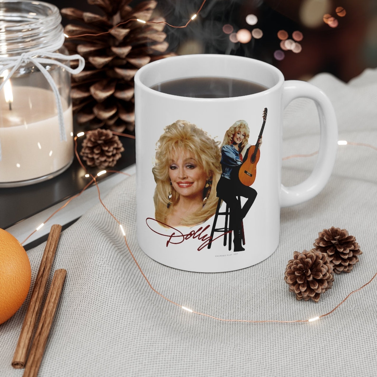 Dolly Parton Mug Rare Vintage 1994 Dolly Parton Coffee Mug Etsy