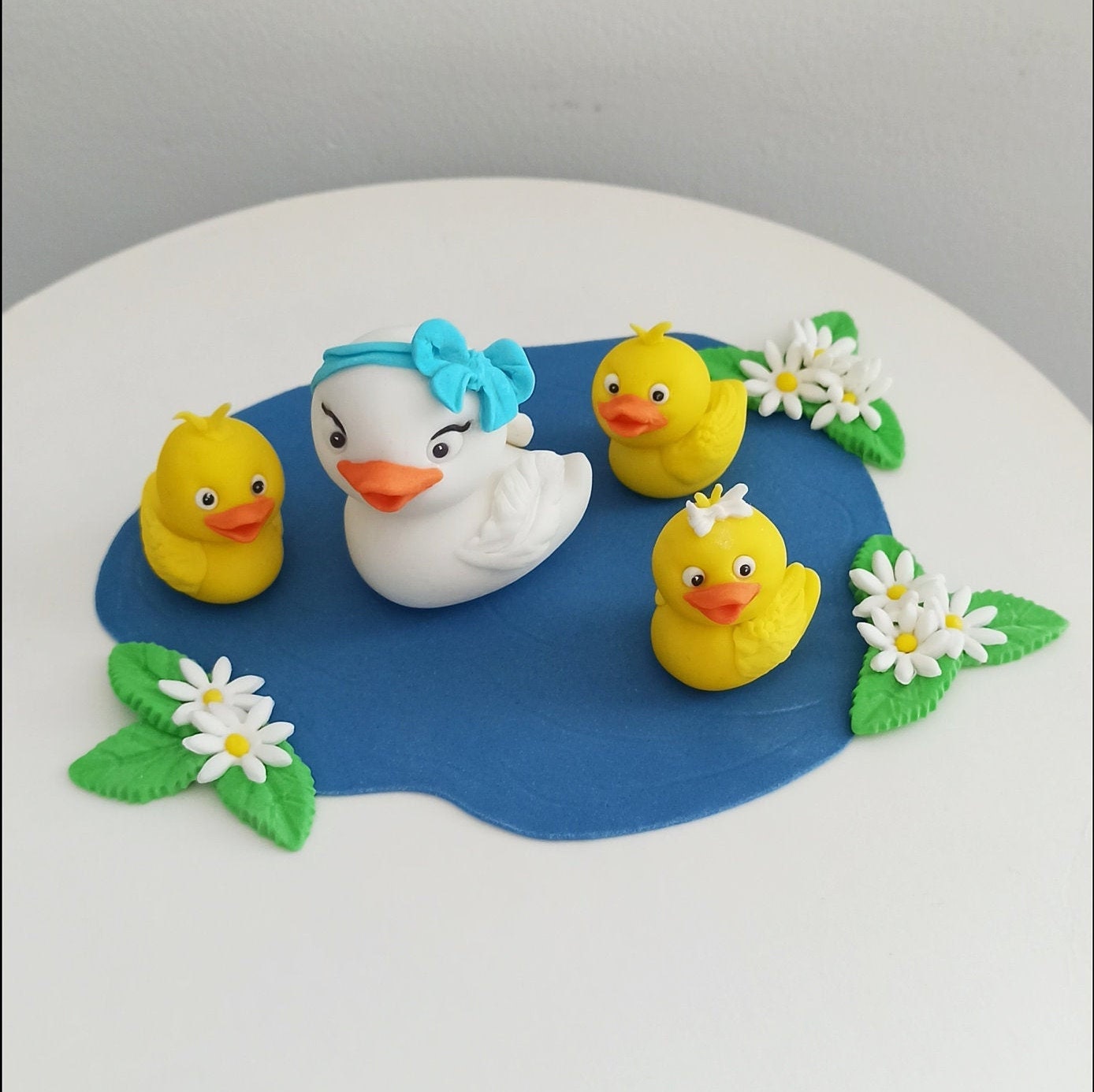 Anatra a Forma Di Torta E Cupcake Topper, Molti Colori Taglie